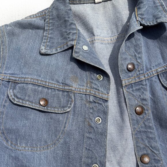 GWG Kings 1960s Women's Jean Jacket Light Denim Size small Vintage - Picture 9 of 9